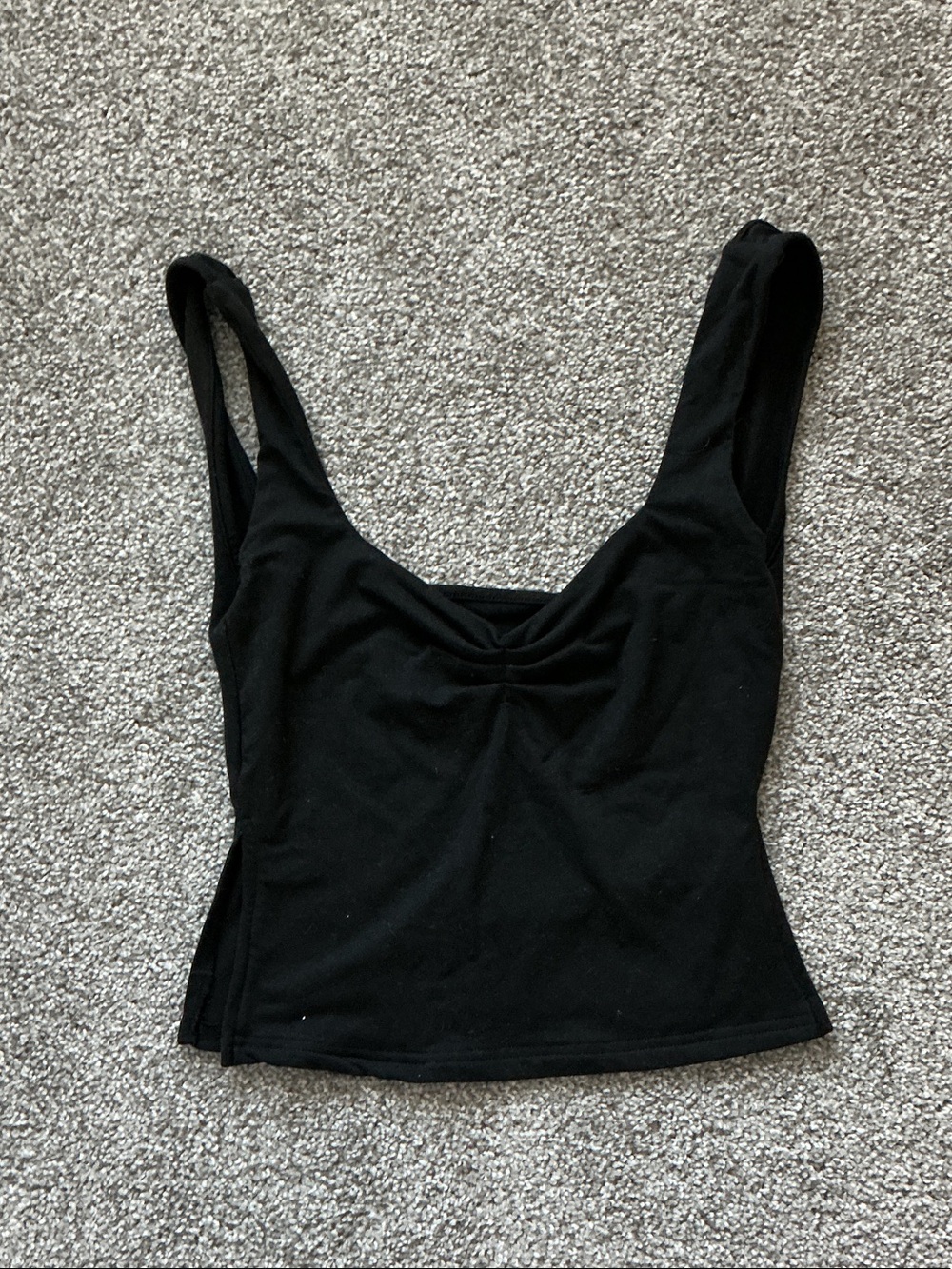 Classic Black Scoop Neck Women's Tank Top